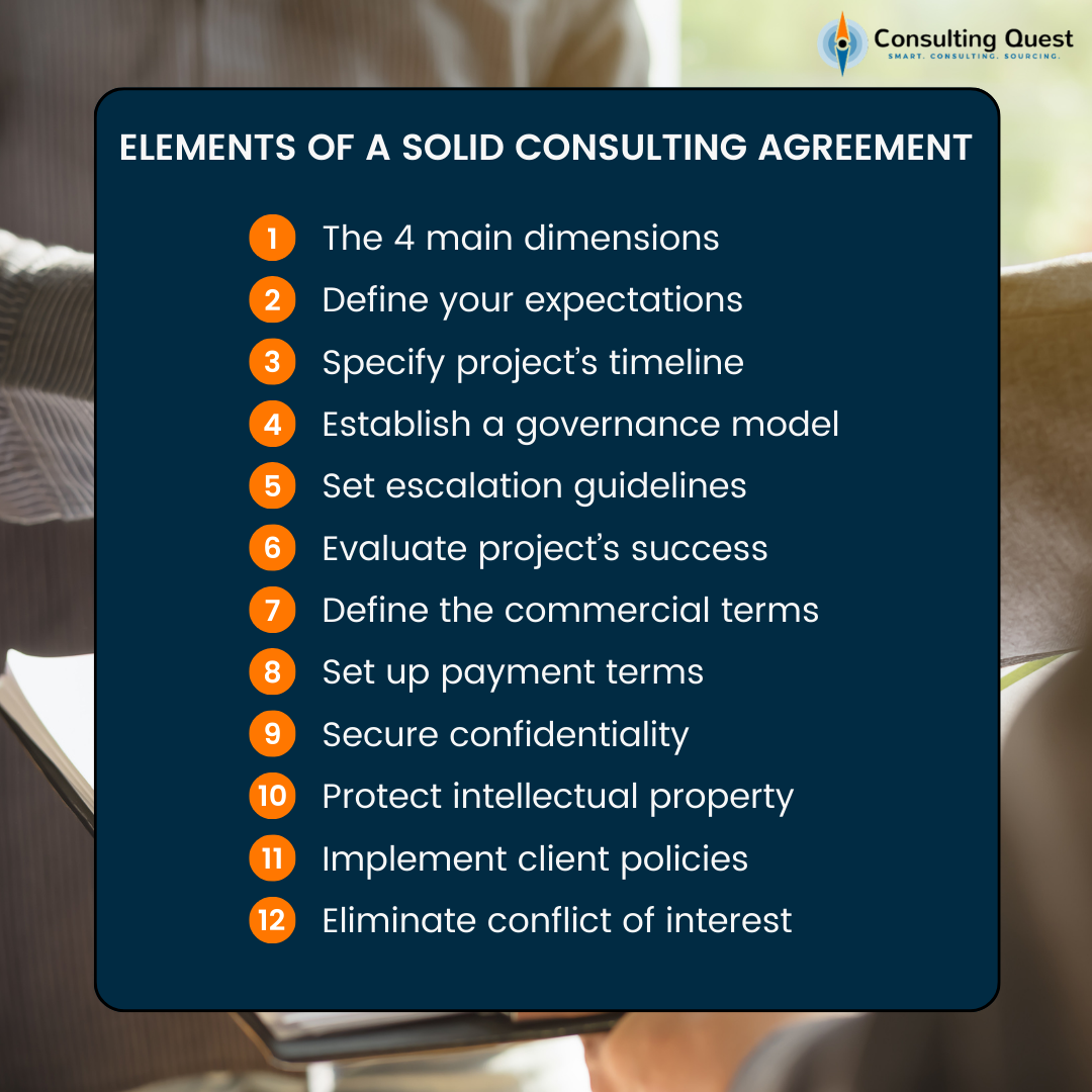 12 Essential Elements of a Solid Consulting Agreement 2 12 elements of a solid consulting agreement