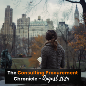The Consulting Procurement Chronicle – August 2024 13 Chronique des achats de conseil – Août 2024