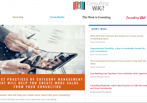 Consulting Wiki 2.0 is Live ! 110 wiki de consultation